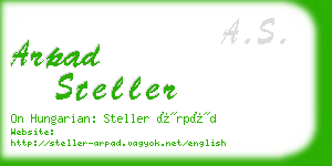 arpad steller business card